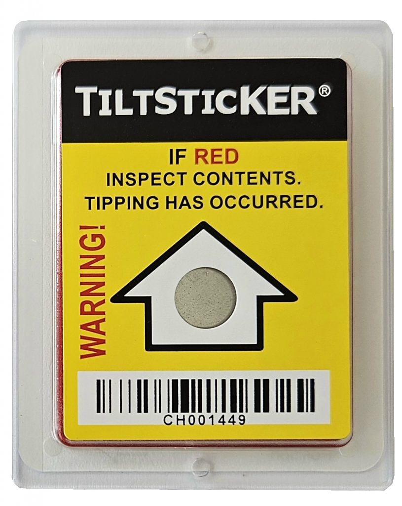 Shock Sticker, TiltSticker, Kippindikator, Sicherheitsindikator