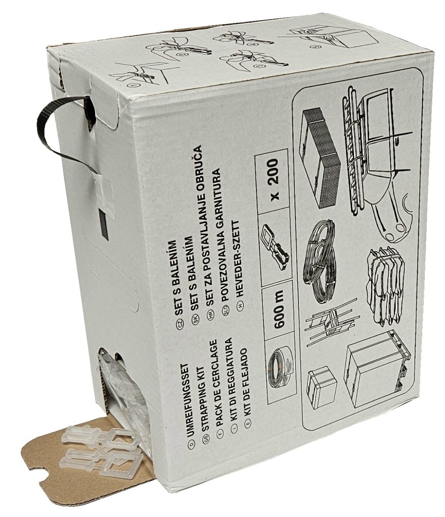 Spende-Box Umreifungsband Band Binden verbinden günstig zu haben, ideale Lösung für das Binden